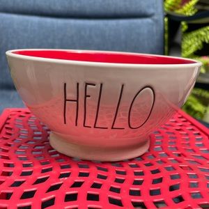 Rae Dunn bowls - HELLO and CEREAL